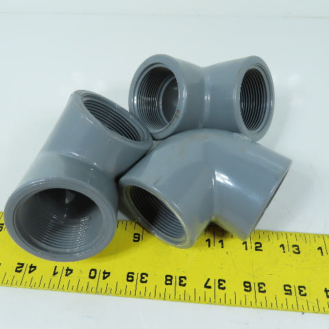 Spears 808-015C 1-1/2" CPVC Sch 80 90 Deg Threaded Elbow Lot Of 3