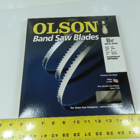 Olson WBPP485004 93-1/2" Wood Band Saw Blade 3/8" .020 4TPI