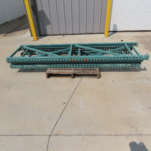 24" Wide x 93" Tall Tear Drop Pallet Racking Upright Lot Of 4