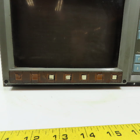 Fanuc TR-9DKYC A61L-0001-0086 CNC CRT Monitor Display Unit with Keyboard Panel