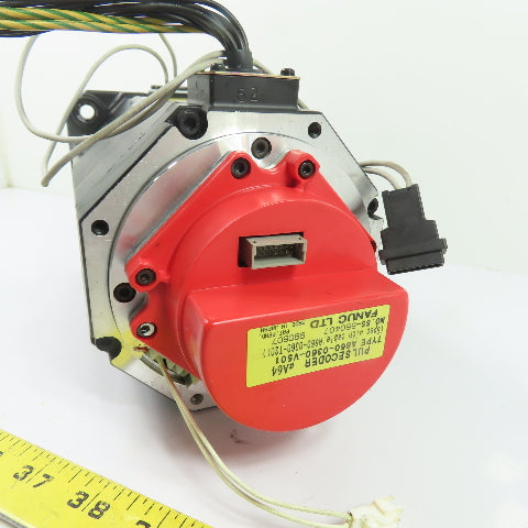 Fanuc aM6/3000 A06B-0162-B175#0006 AC Servo Motor 144V 3Ph 3000 RPM 6A 200Hz