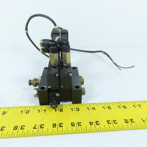 Parker B310BB553C 4-Way 2-Position Double Solenoid Pneumatic Valve 120VAC