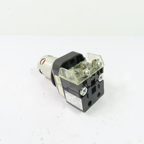Allen-Bradley 800T-QBH2A 30mm Amber Illuminated Push Button Ser U W/ 800TC-N374