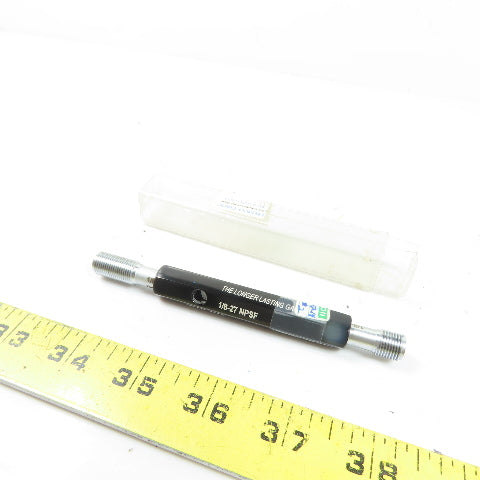 Hemco N/A 1/8-27 NPSF Thread Plug Gage GO PD .3692 NOTGO PD .3727