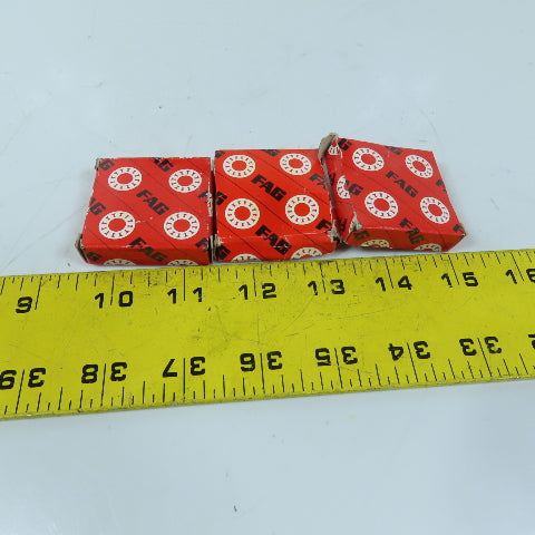 FAG 6200-C-2HRS-L038-C3 Sealed Deep Groove Ball Bearing 10x30x9mm lot of 3
