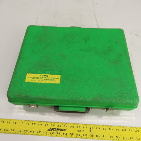 Greenlee 7306 Hydraulic Knockout Punch Driver Set 1/2" to 2" Conduit