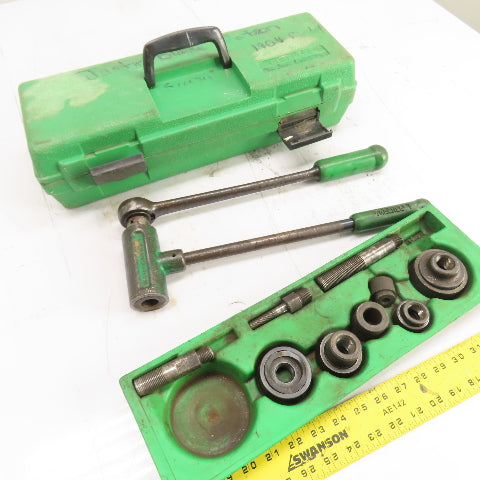 Greenlee 1804 Ratchet Knockout Punch Driver Set 7/8" To 1-1/2"