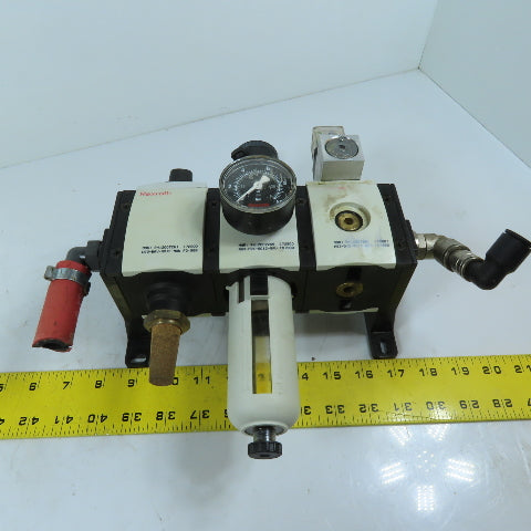 Rexroth Air Prep Filter Regulator Combo Unit W/Solenoid Shut-Off 24VDC