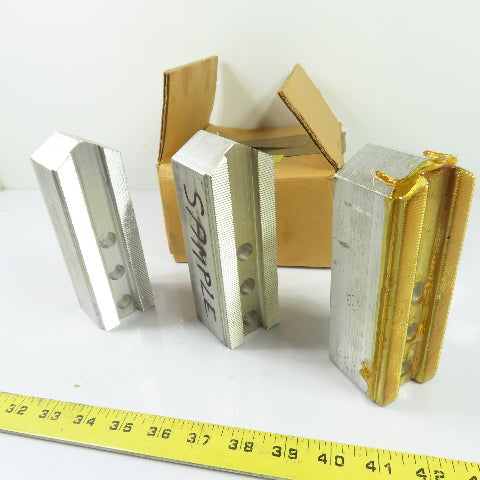 Abbott PH-1204-A Aluminum Serrated Lathe Chuck Jaws Set Of 3 6" x 2" x 2"