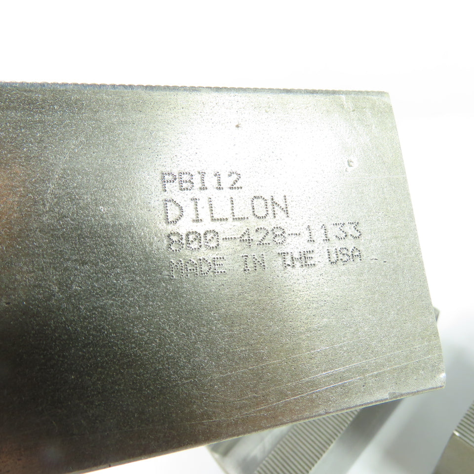 Dillon PBI12 Serrated Steel Lathe Chuck Jaws Set Of 3 4.5" x 2" x 2.5" H