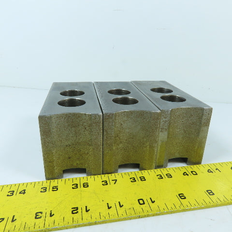 Dillon PBI12 12" 3 Jaw Chuck Jaw Set Serrated 1/16" 90° 4-1/2" x 2" x 2-1/2"