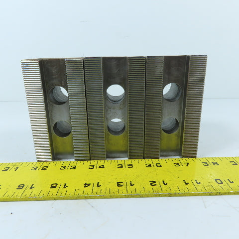 Dillon PBI12 12" 3 Jaw Chuck Jaw Set Serrated 1/16" 90° 4-1/2" x 2" x 2-1/2"