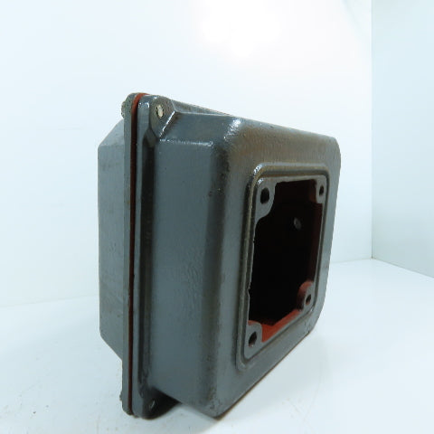 Leeson Cast Iron Motor Terminal Junction Box & Cover 4" Hole Center