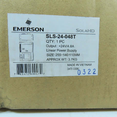 SolaHD SLS-24-048T 24VDC 4.8A Single Output Linear Power Supply