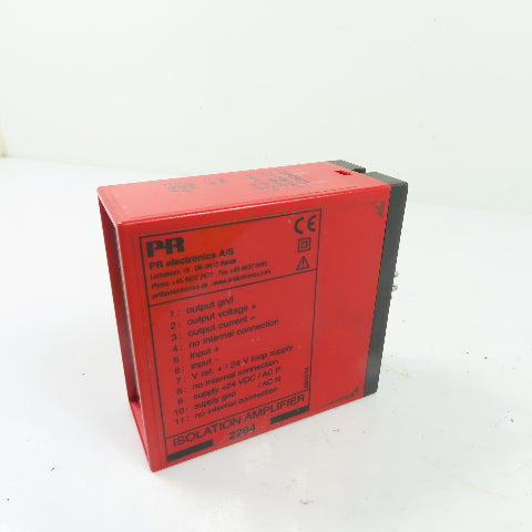 PR Electronics 2284E6D1 Isolation Amplifier 0-10VInput 0-10VOutput 24VDC Supply
