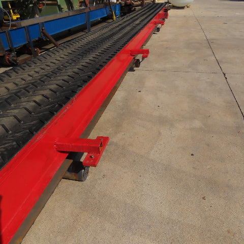 23" x 34' Incline Cleated Belt Discharge Conveyor 230/460V 3Ph 153FPM