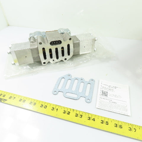 Parker L6653921153 3-Position Solenoid Pneumatic Control Valve 110/120VAC NEW