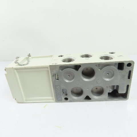 SMC VQ5000 5-Port Solenoid Valve Manifold Subplate Base Mount 1/2" NPT NEW