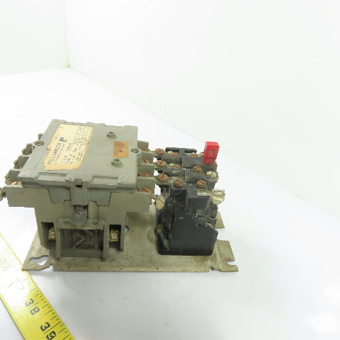 Reliance Electric 105310 R Size 0 3-Pole Magnetic Motor Starter w/Overload 600V