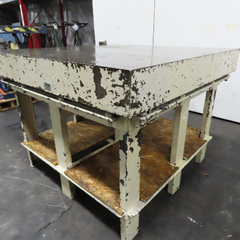 48" x 48" Cast Iron Webbed Surface Plate Layout Assembly Table 36" Tall