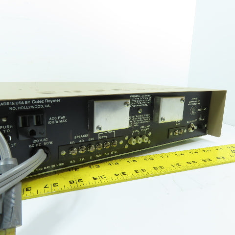 Raymer 801-40 Solid State Commercial PA Amplifier 40W 120VAC