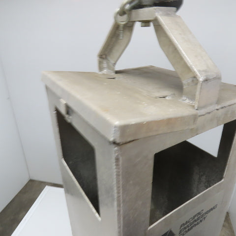 Pacific Engineering 4 Cu/Ft Bulk Material Bag Unloader Hopper 14" x 14" x 38"