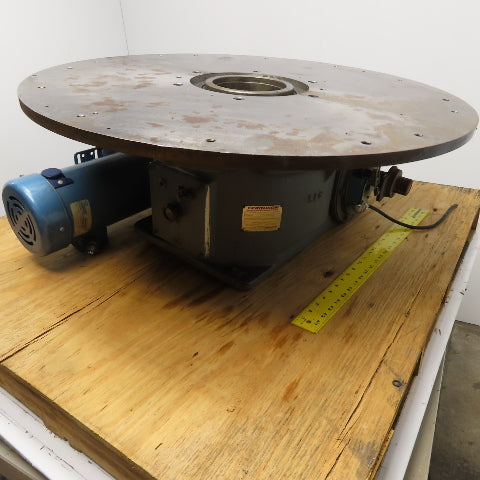 Ferguson ED420-4-315 Rotary Index Table Dial 4 Stop 180VDC 35" Table Tested