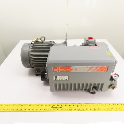 Busch RC0063.E506.1001 Rotary Vane Vacuum Pump 41CFM 15 Torr 3Ph 230/460V