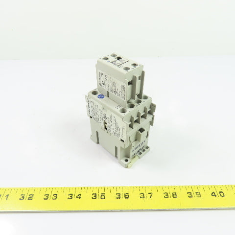 Allen-Bradley 100-C12E*10 12AIEC Contactor 24VDC Coil w/ 100-F Auxiliary Contact