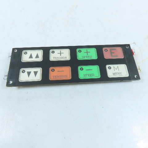 Titan Converting 673T015 Tension/Speed Adjust Membrane Keypad Control Panel