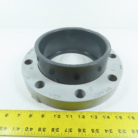 Spears 6" PVC Van Stone Style Pipe Flange 150PSI 8-Bolt