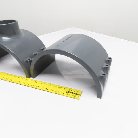 Spears 866V-664 12" x 4" Sch 80 PVC Clamp Saddle Socket Kit