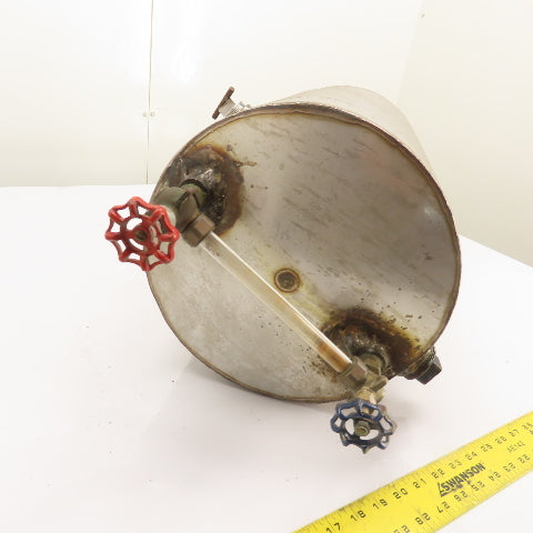 9 Gallon Stainless Steel Horizontal Compressed Air Receiver Storage Tank