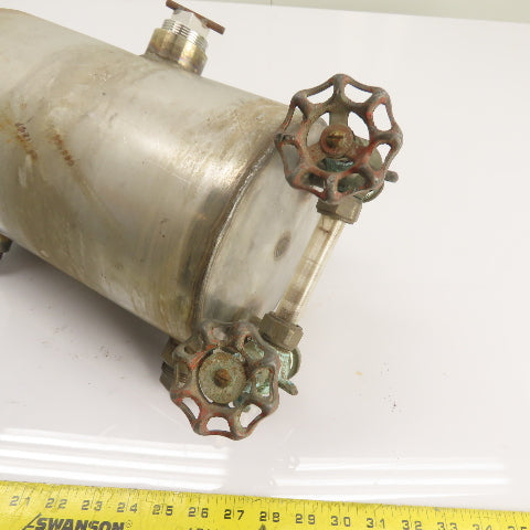 2 Gallon Stainless Steel Horizontal Compressed Air Receiver Storage Tank