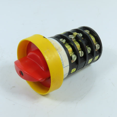Ergo I.20.07 3-Position 4-Pole Rotary Cam Selector Switch 25A 500V