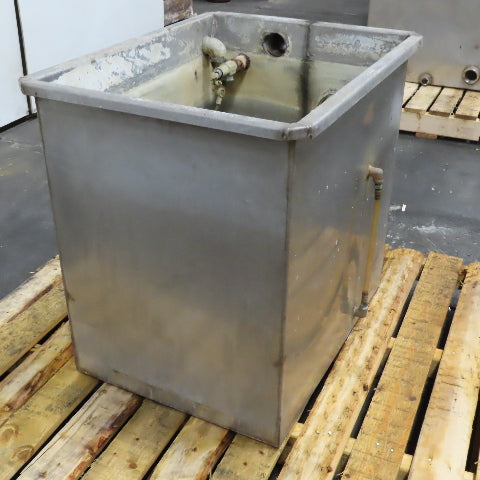 30 Gallon Stainless Steel Wash Tank Reservoir W/ Float Threaded Ports