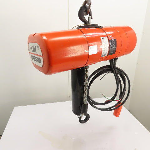 CM Lodestar Model L 1 Ton 2000LB Electric Chain Hoist 16FPM 15'Lift 3Ph 230/460V
