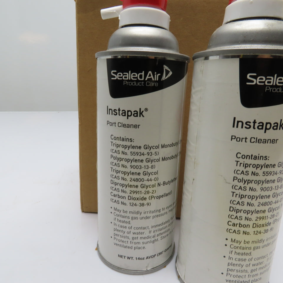 Sealed Air 7025AA-04 Instapak Port Cleaner Level 1 Aerosol 14 oz Lot Of 2