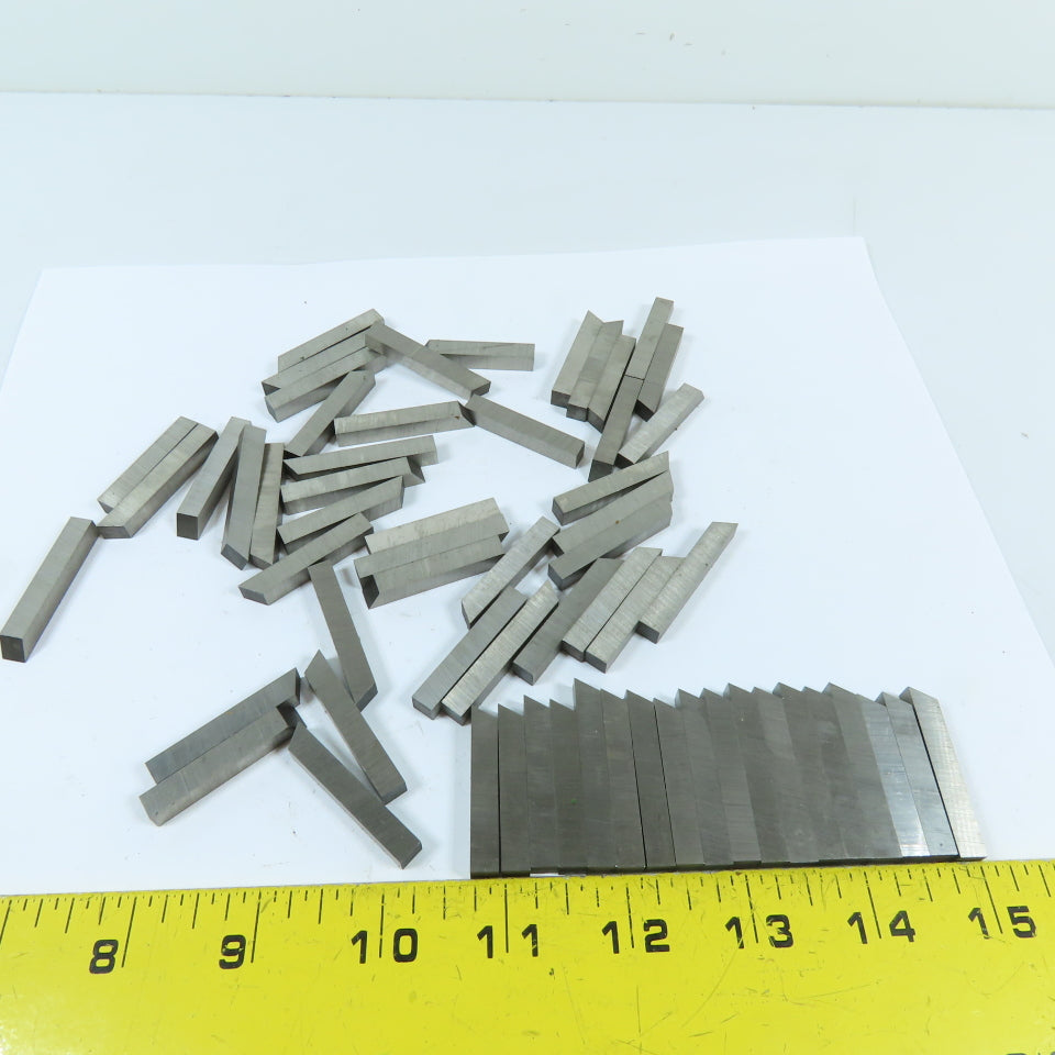 REX 0.236" Square Cut AAA Tool Steel Cut Of Bits Misc. Lengths 1.11Lbs.