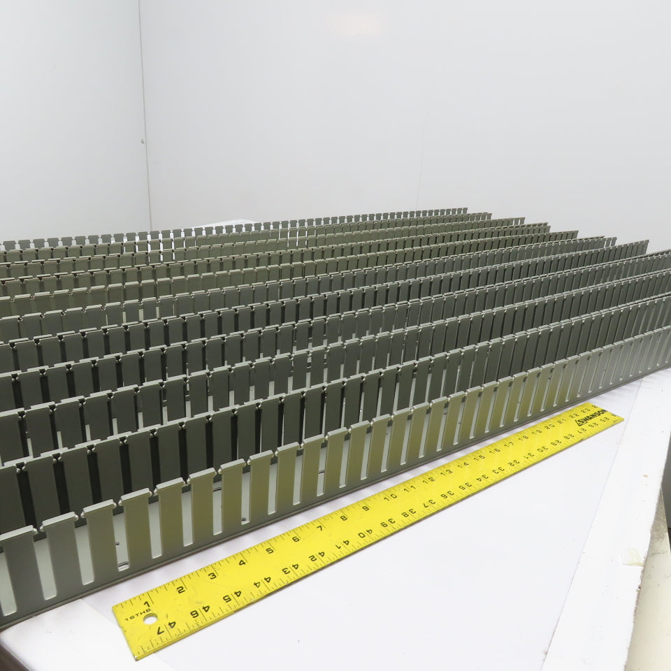 Panduit E3X3LG6 3" x 3" Light Gray Wiring Duct 6' Sections Lot Of 10