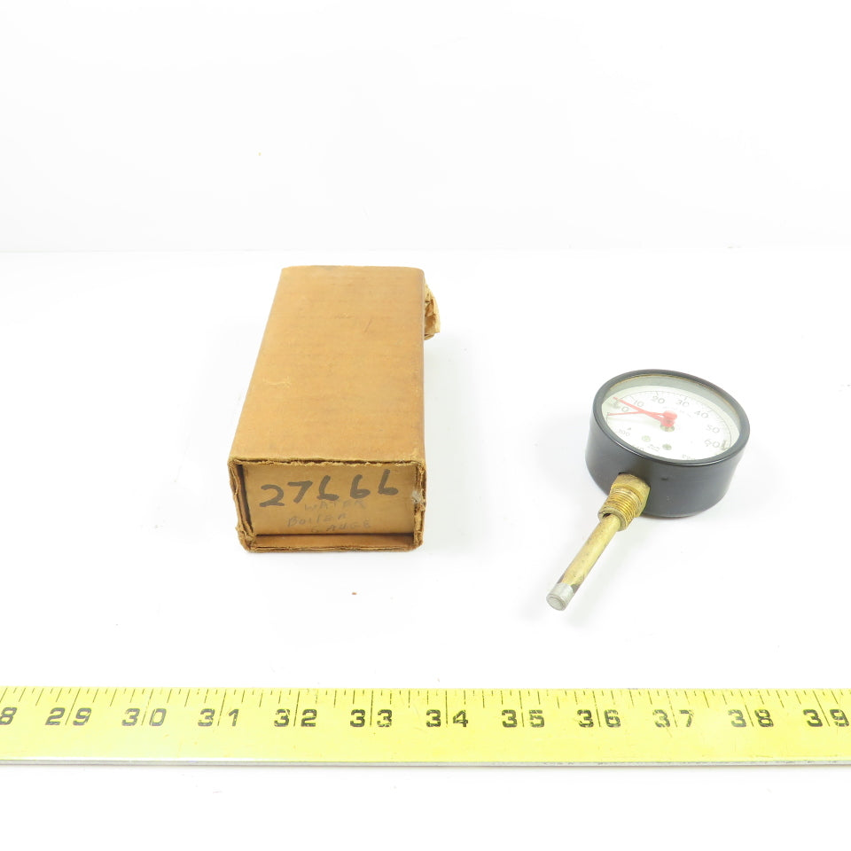 0-60 PSI Combination Water Boiler Pressure & Temperature Gauge