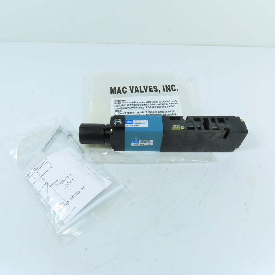 MAC PR92C-JABB 92 Series Pneumatic Regulator Valve 0-80 PSI Single Solenoid