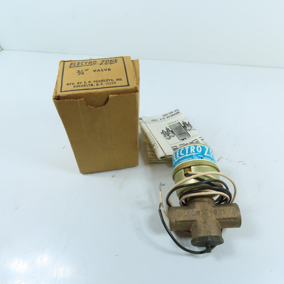 Electro Zone 3/4" Sweat Zone Valve Solenoid Actuator 20VDC