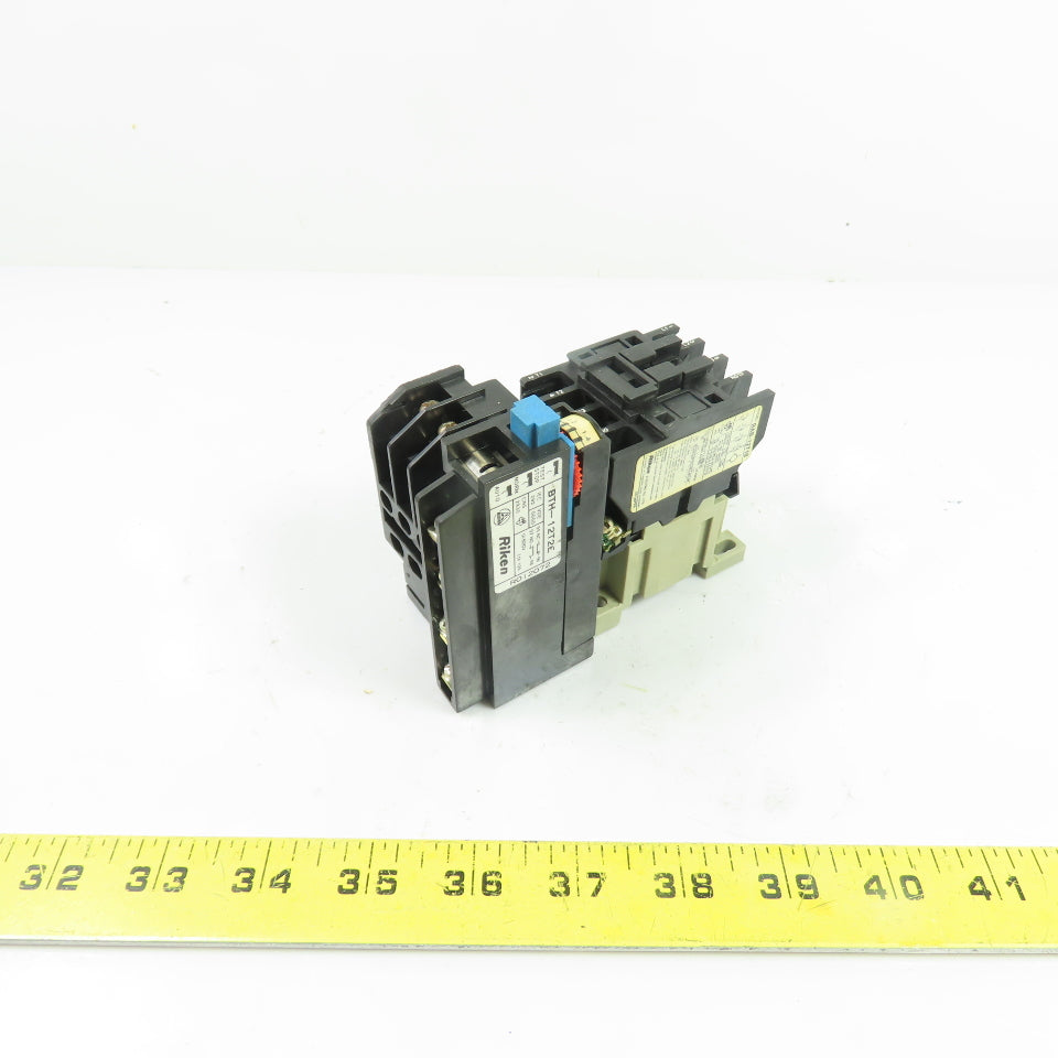Riken RAB-12T10 3-Pole Contactor 110V Coil w/ BTH-12T2E Overload Relay 1-1.4A