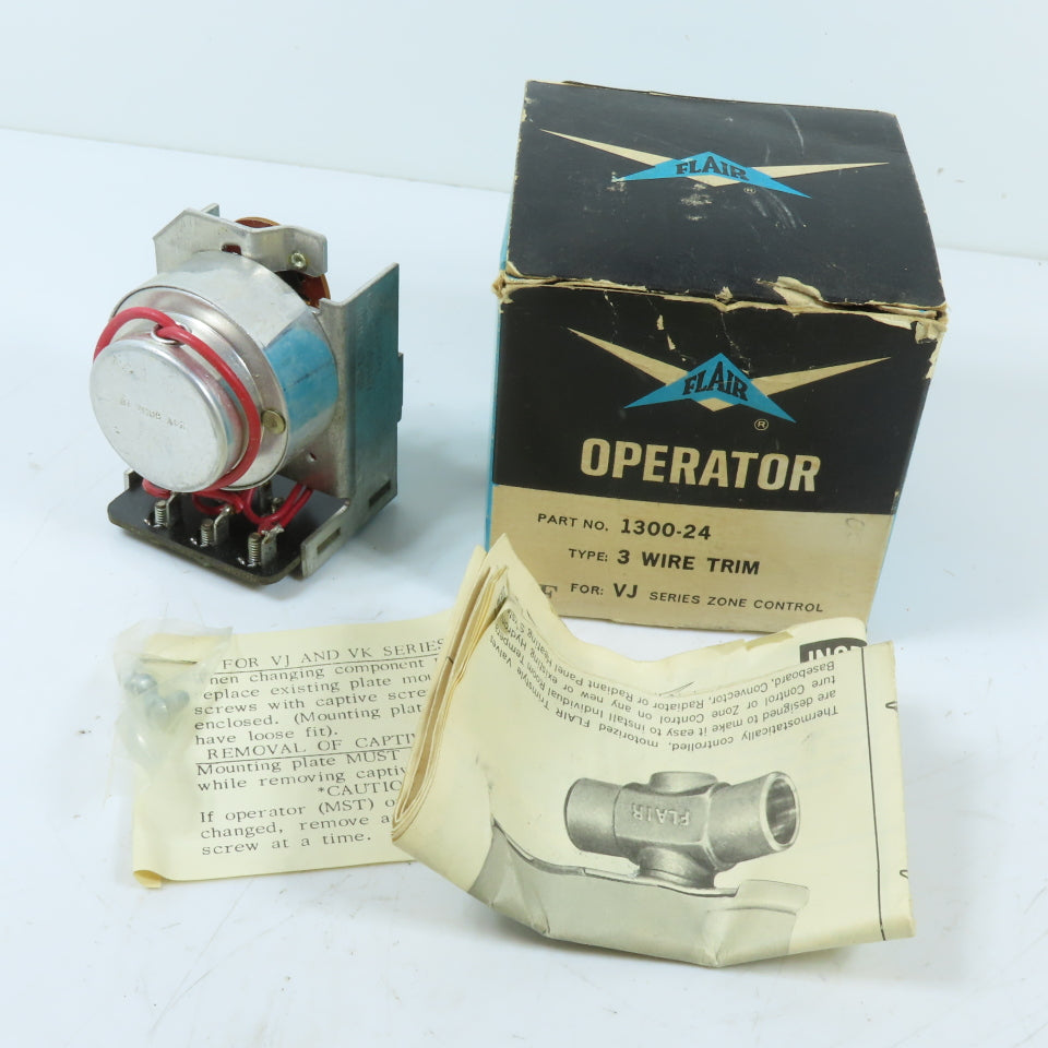 Flair 1300-24 VJ Series Zone Valve Operator 3-Wire Trim 24VAC