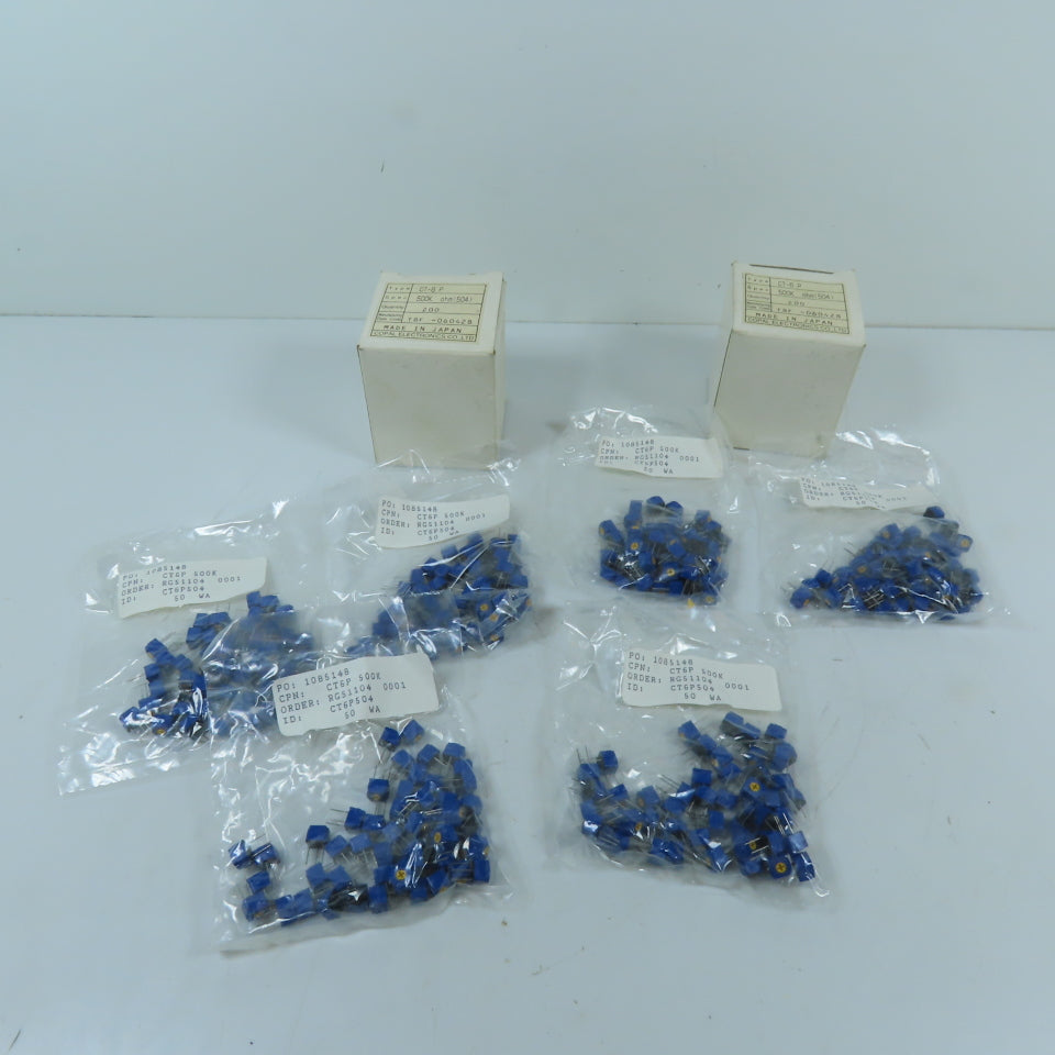 Copal CT6P504 500K Ohm Cermet Trimmer Potentiometer 6 Packs of 50