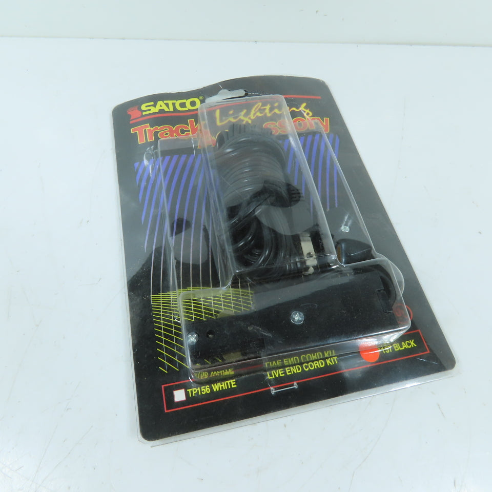 Satco TP157 Black Live End Cord Kit Track Lighting Accessory