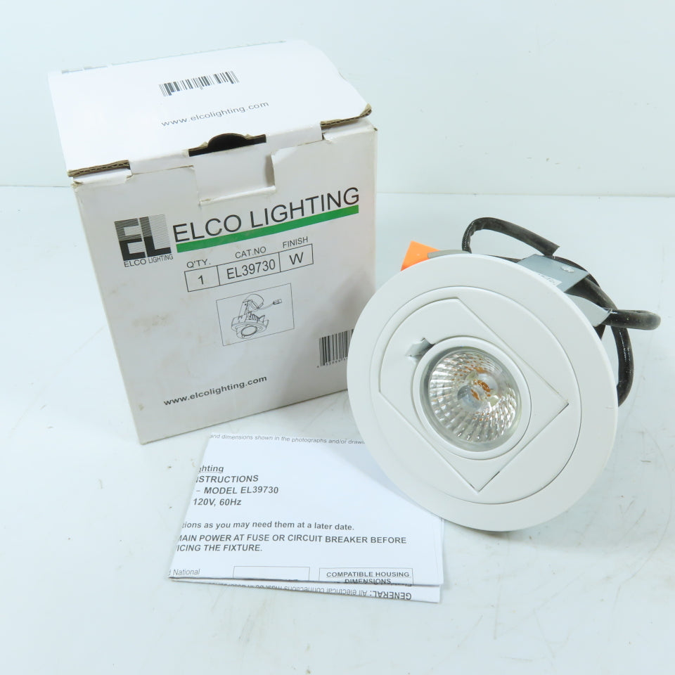 Elco EL39730 3" Adjustable LED Gimbal Recessed Downlight Trim 120V