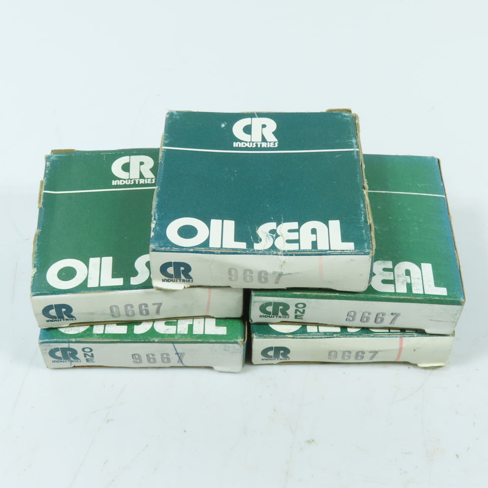 CR Industries 9667 Nitrile Oil Seal .969" ID x 1.752" OD x .250" Width Lot Of 5