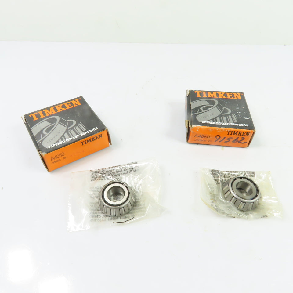 Timken A4050 Tapered Roller Bearing 1/2" Bore NEW Lot Of 2